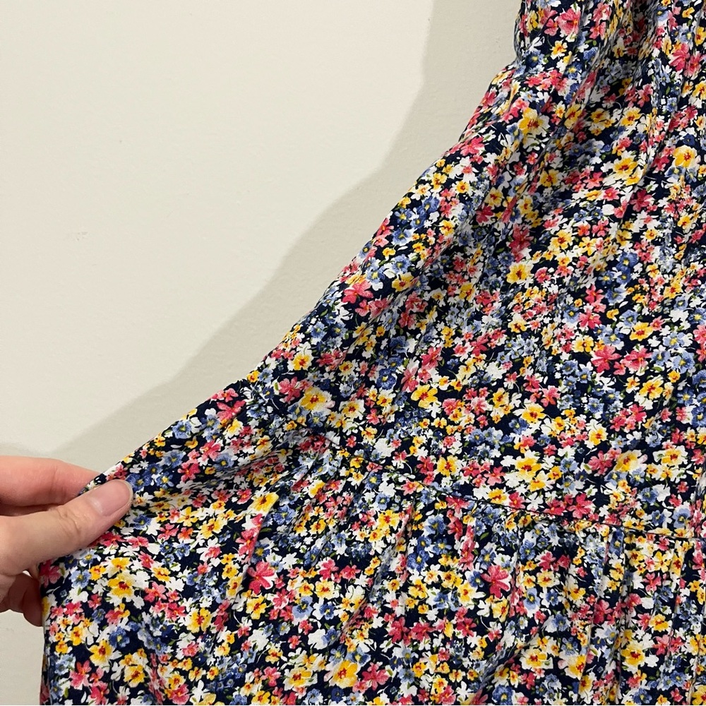 Old Navy Tiered Ditsy Floral Maxi Midi Skirt Sz M Tall Prairiecore Cottagecore - Picture 8 of 13